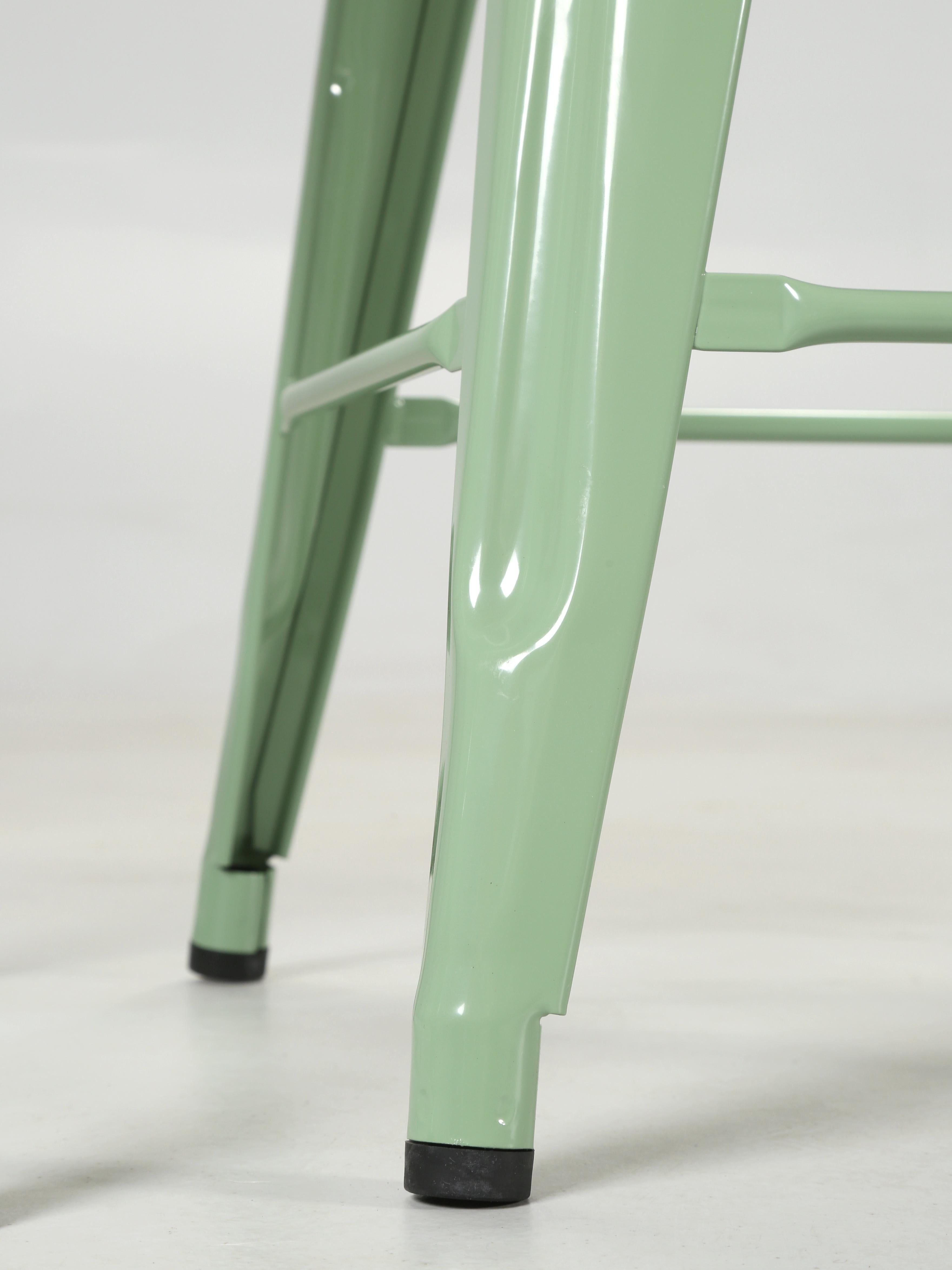 Industrial Genuine French Tolix Set of '4' Steel Stacking Stools Hundreds More in Stock