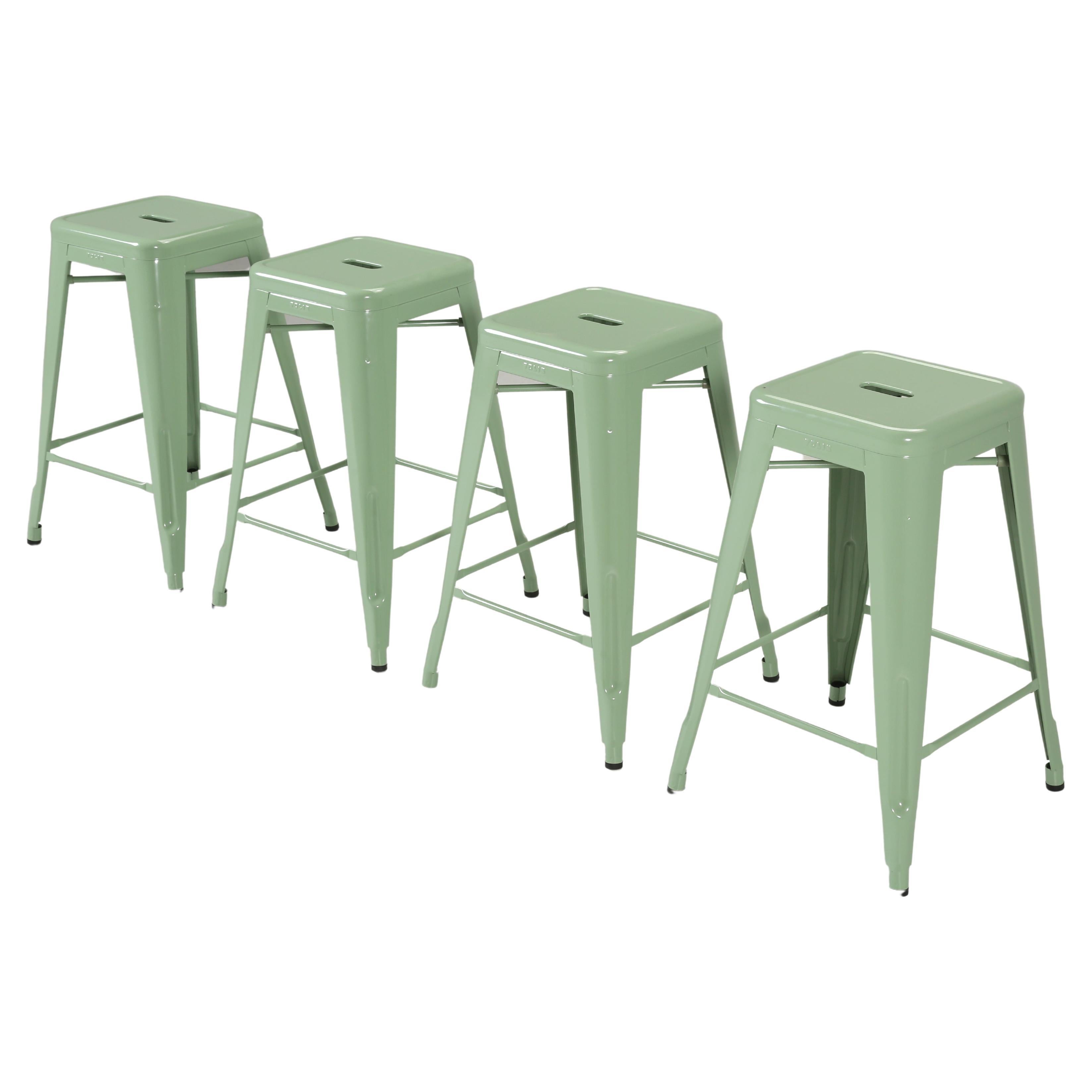 Genuine Brand New Tolix Stacking Steel Stools '19' Available Dining For Sale at 1stDibs