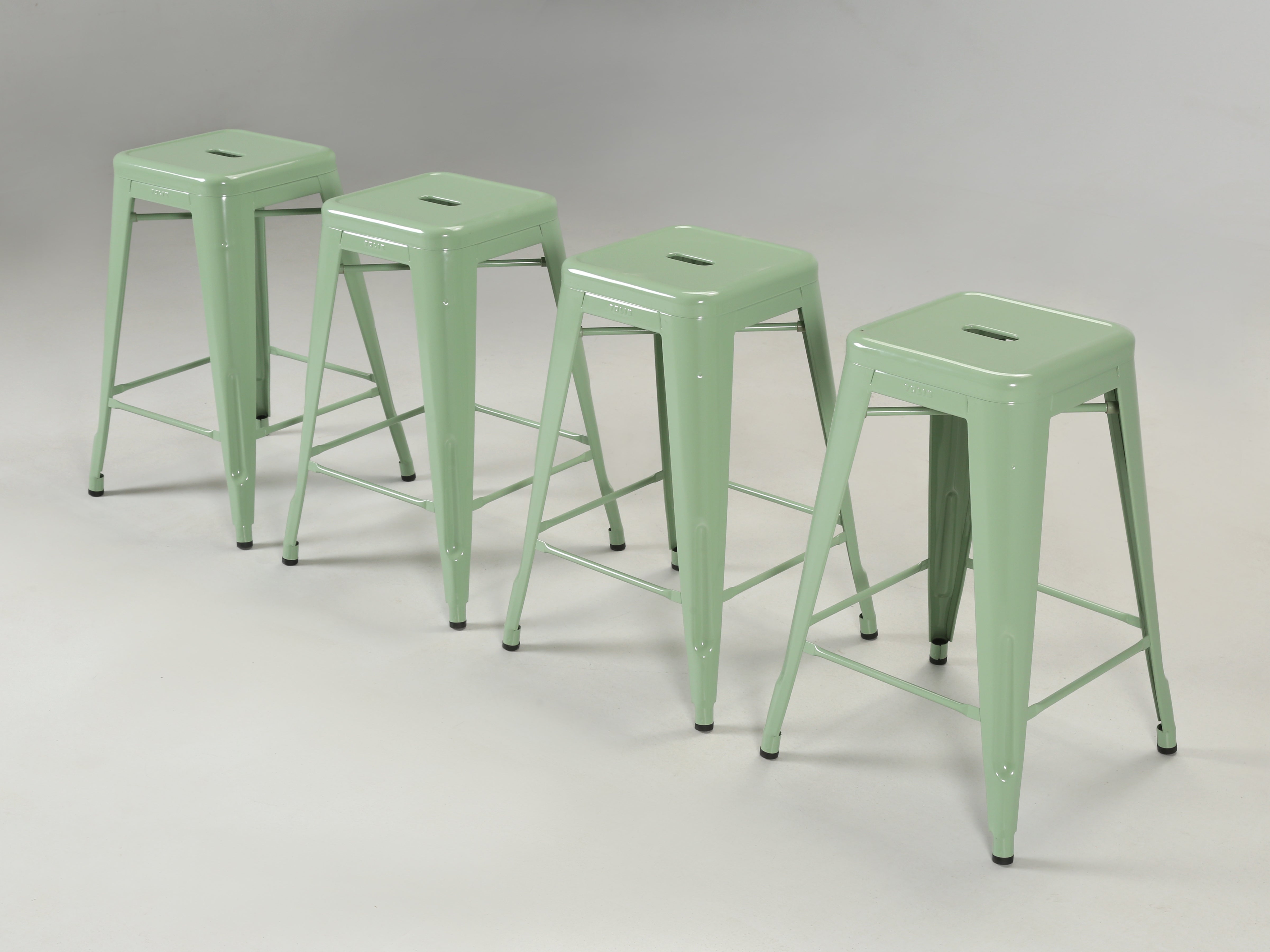 Genuine French Tolix Set of '4' Steel Stacking Stools Hundreds More in Stock