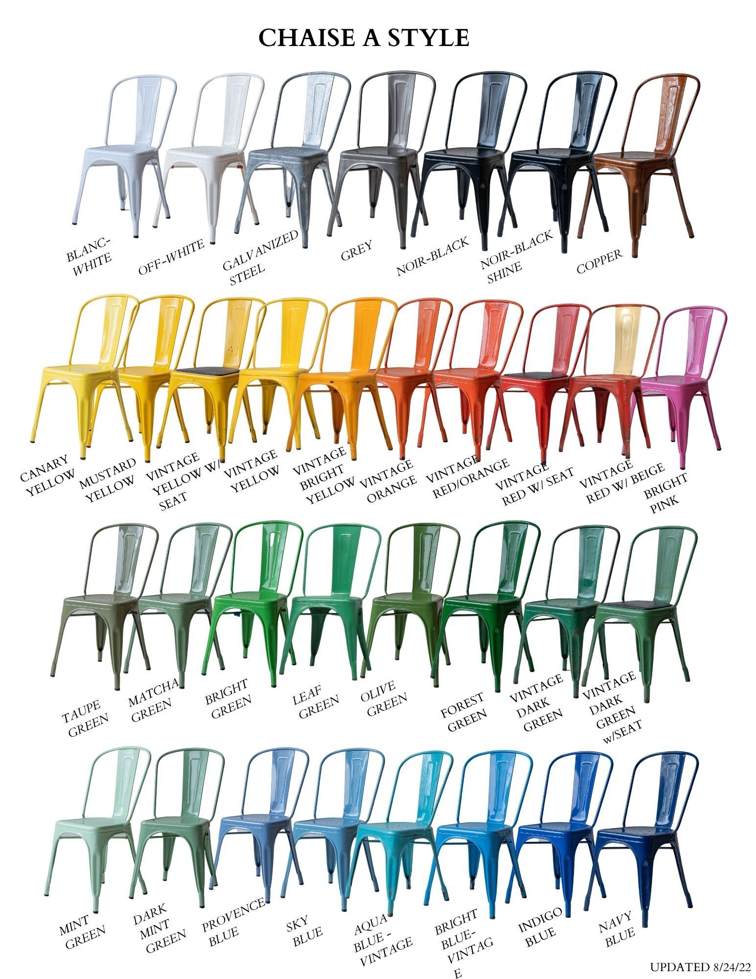 Genuine French Tolix Steel Stacking Chairs Set of '6' Romarin Dark Green 8