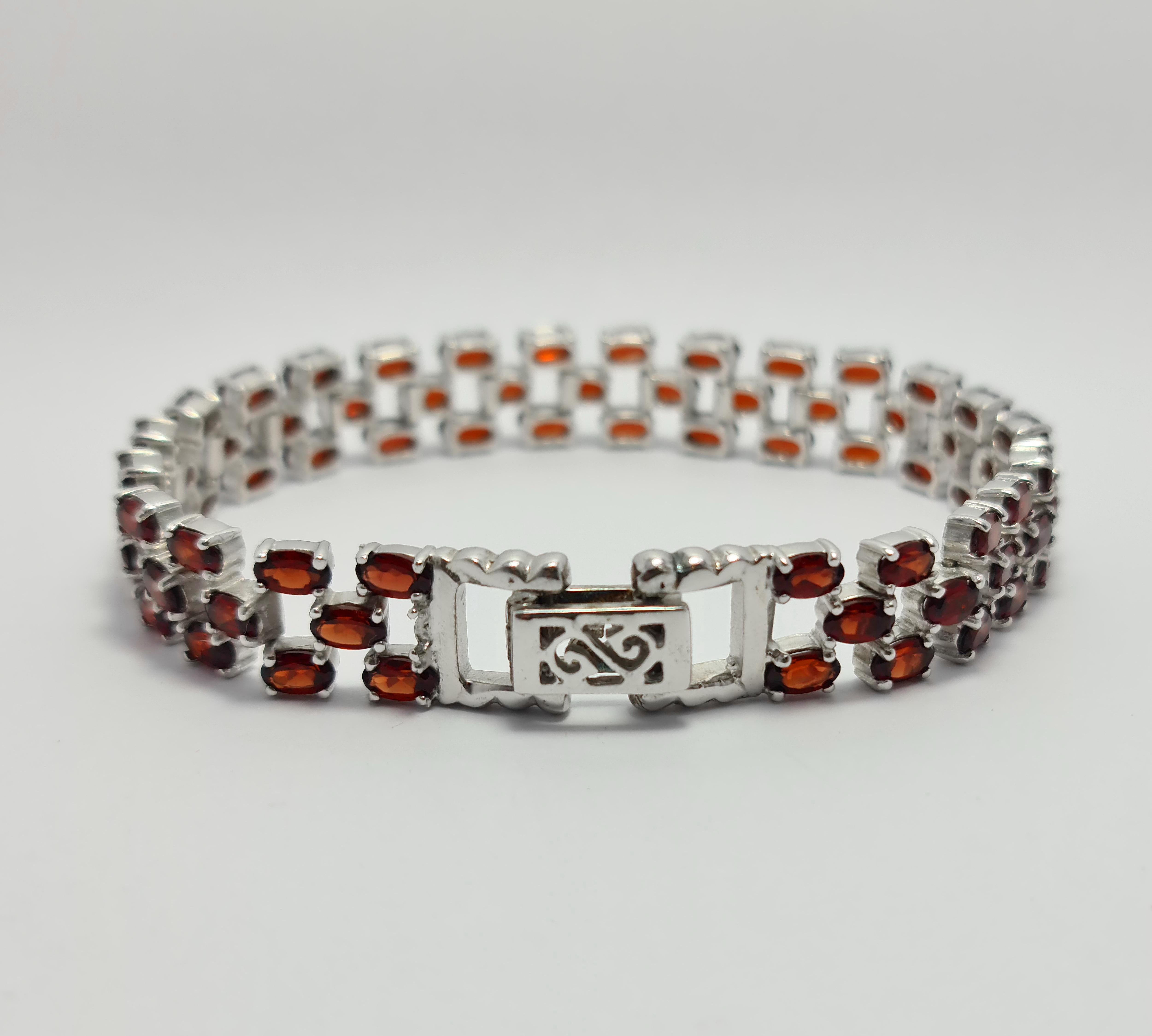 orange garnet bracelet