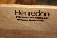 Genuine Gold Leaf Gilded Henredon Portoro Marble Carved Grand Console Buffet