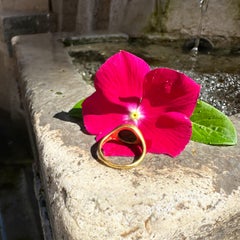Genuine Ancient Greek Coin 4th cent. BC 18 Kt Gold Ring depicting Medusa