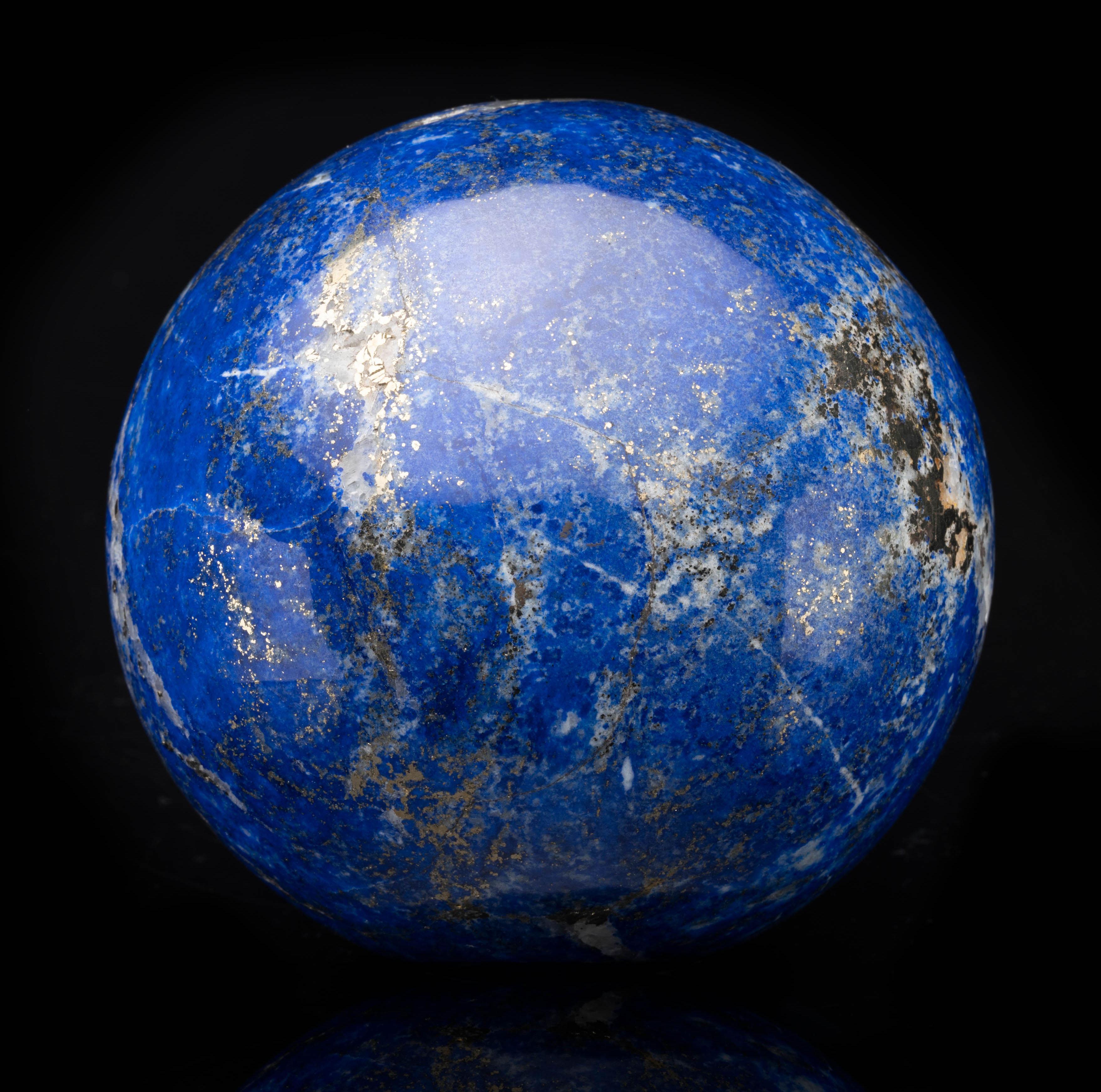 Afghan Genuine Hand-Carved Lapis Lazuli Sphere // 2.29 Lb