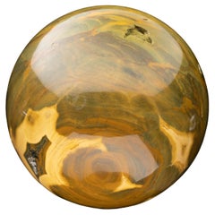 Sphère orbiculaire en jaspe véritable sculptée à la main // 3,96 kg.