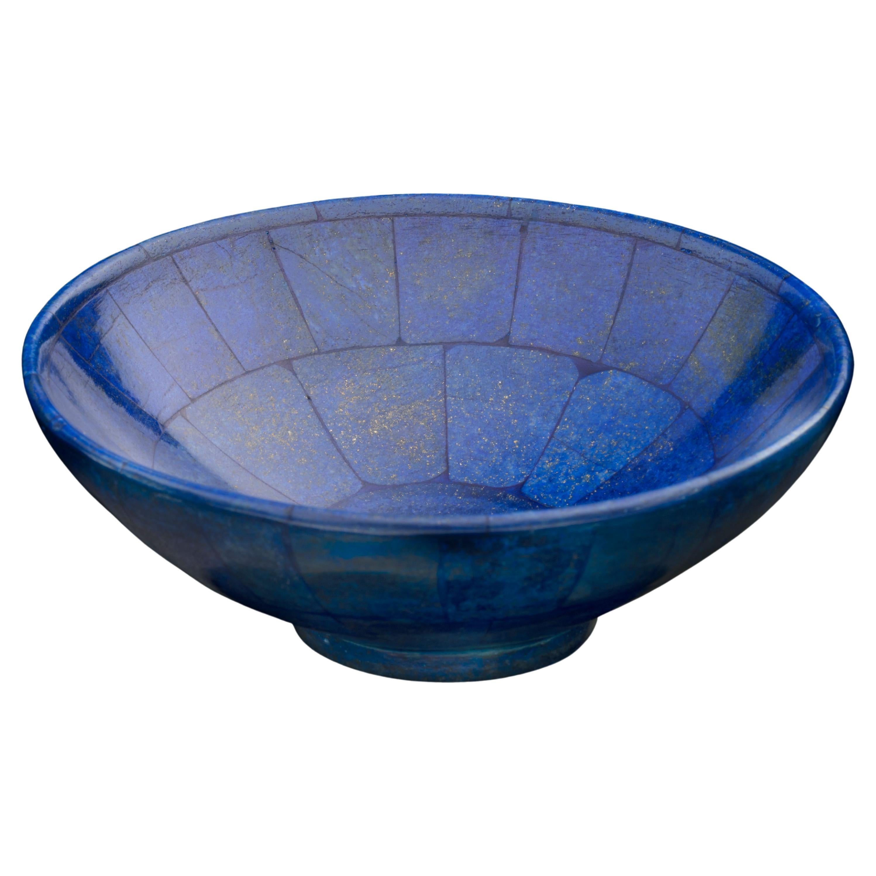 Genuine Handcrafted Lapis Lazuli Bowl  For Sale