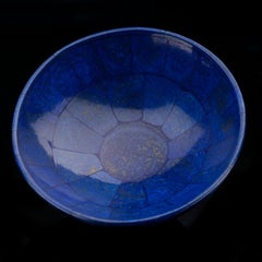 Véritable bol en lapis-lazuli fait à la main