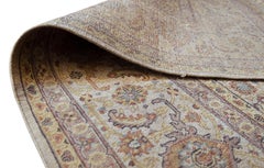 Hand-Woven Tabriz-Inspired Rug, Wool, Contemporary Design, Pakistan