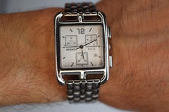 Original HERMES CC1.910. Hermes Cape Cod Chrono Herrenuhr aus Edelstahl.