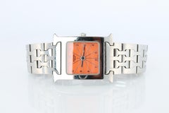 Genuine HERMES Heure H Orange HH1.210.830 Quartz Watch.