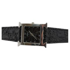 Genuine HERMES HH1.710 Uhr. Hermes Huere H Edelstahl-Armbanduhr