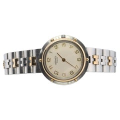Genuine HERMES Olympia SS 30mm Round Quartz Wrist Watch