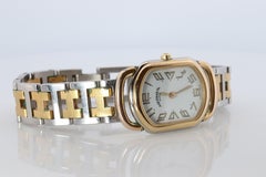 Reloj de cuarzo original HERMES RALLYE Acero inoxidable 21mm RA1.220 Blanco.