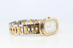 Genuine HERMES RALLYE Stainless Steel 21mm RA1.220 Quartz Watch White.