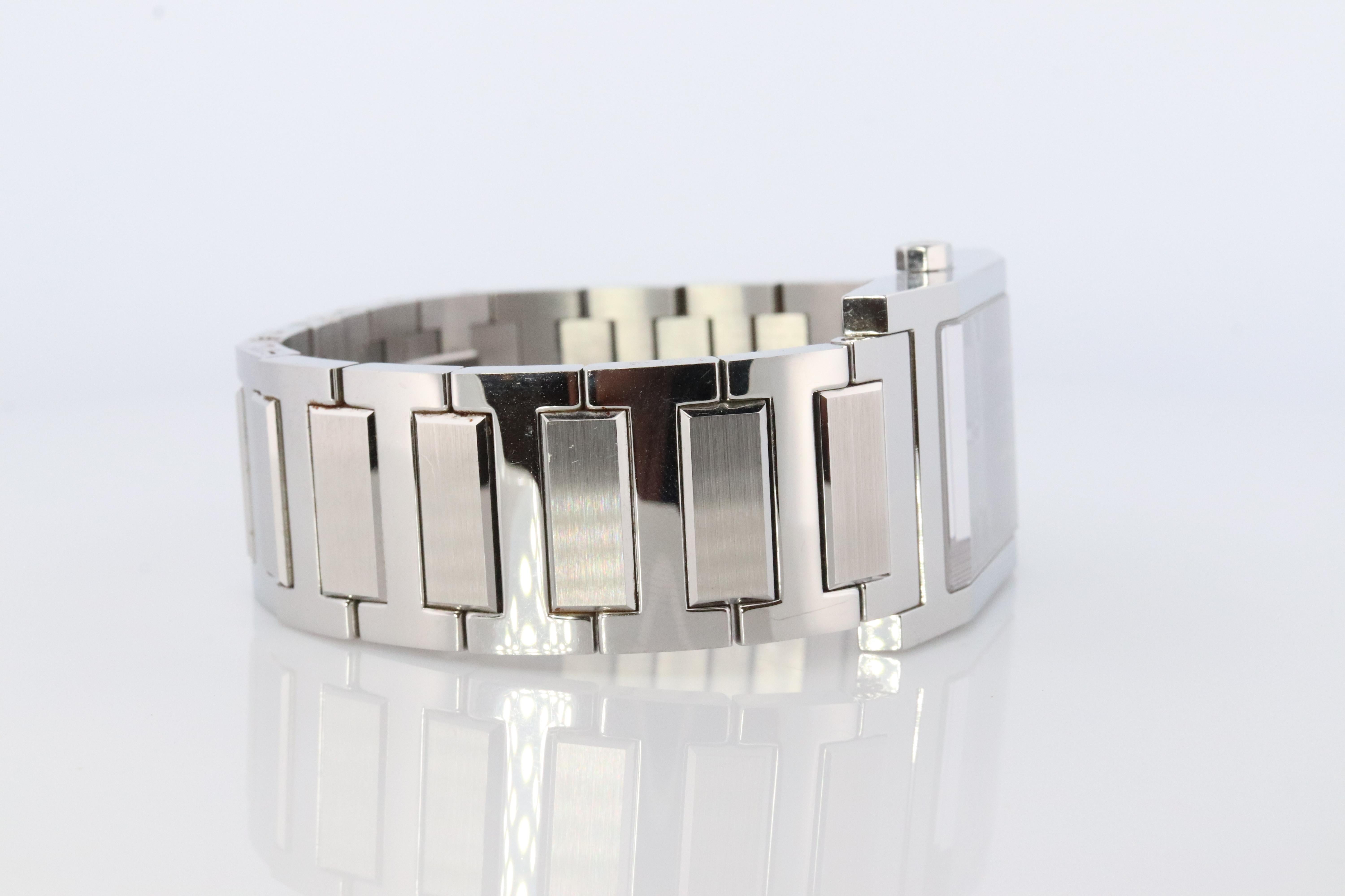 Original HERMES TA1.710. Hermes Tandem Edelstahl Herrenuhr rechteckig. 1