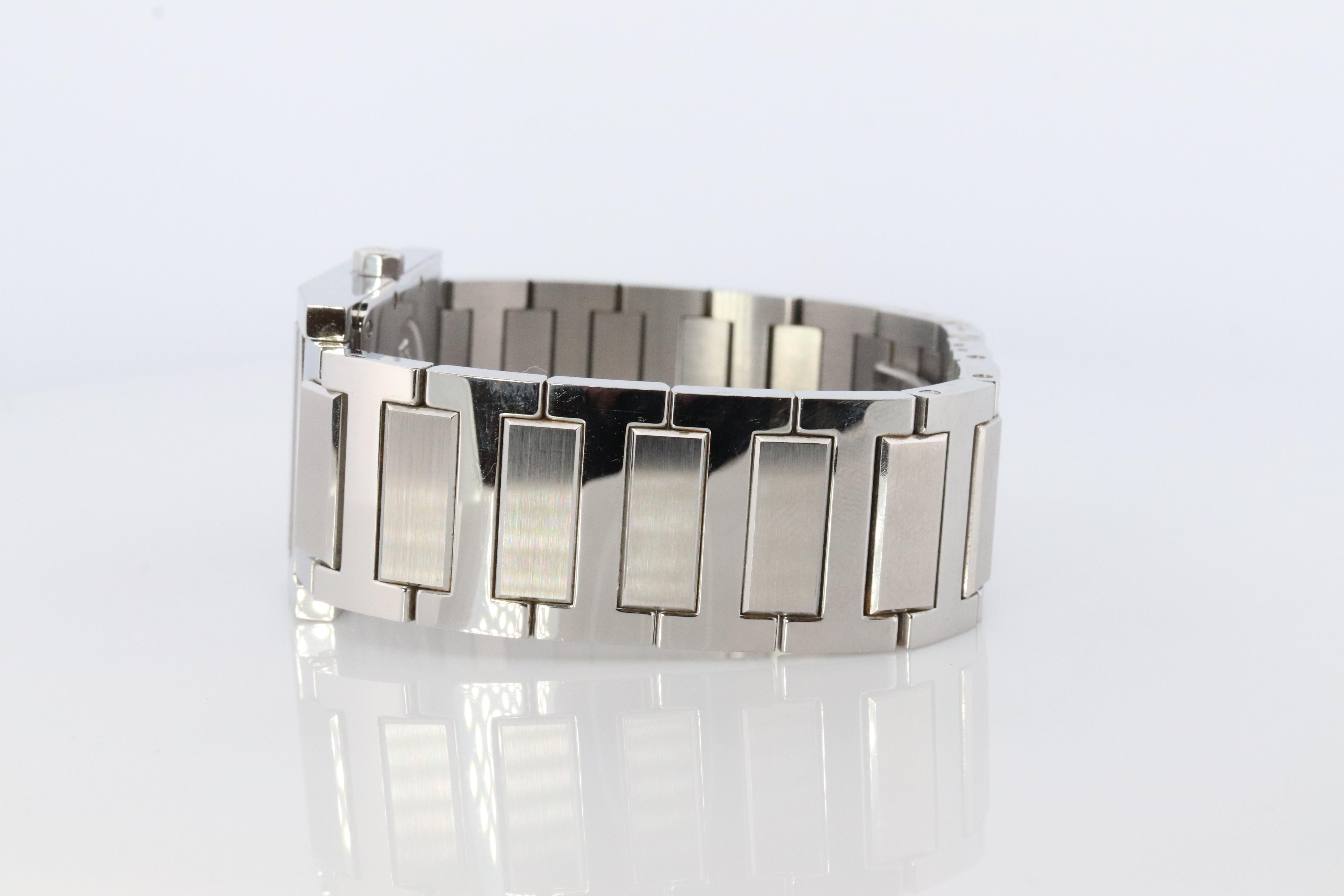 Original HERMES TA1.710. Hermes Tandem Edelstahl Herrenuhr rechteckig. 2