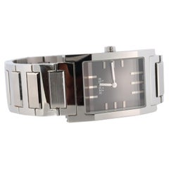 Original HERMES TA1.710. Hermes Tandem Edelstahl Herrenuhr rechteckig.
