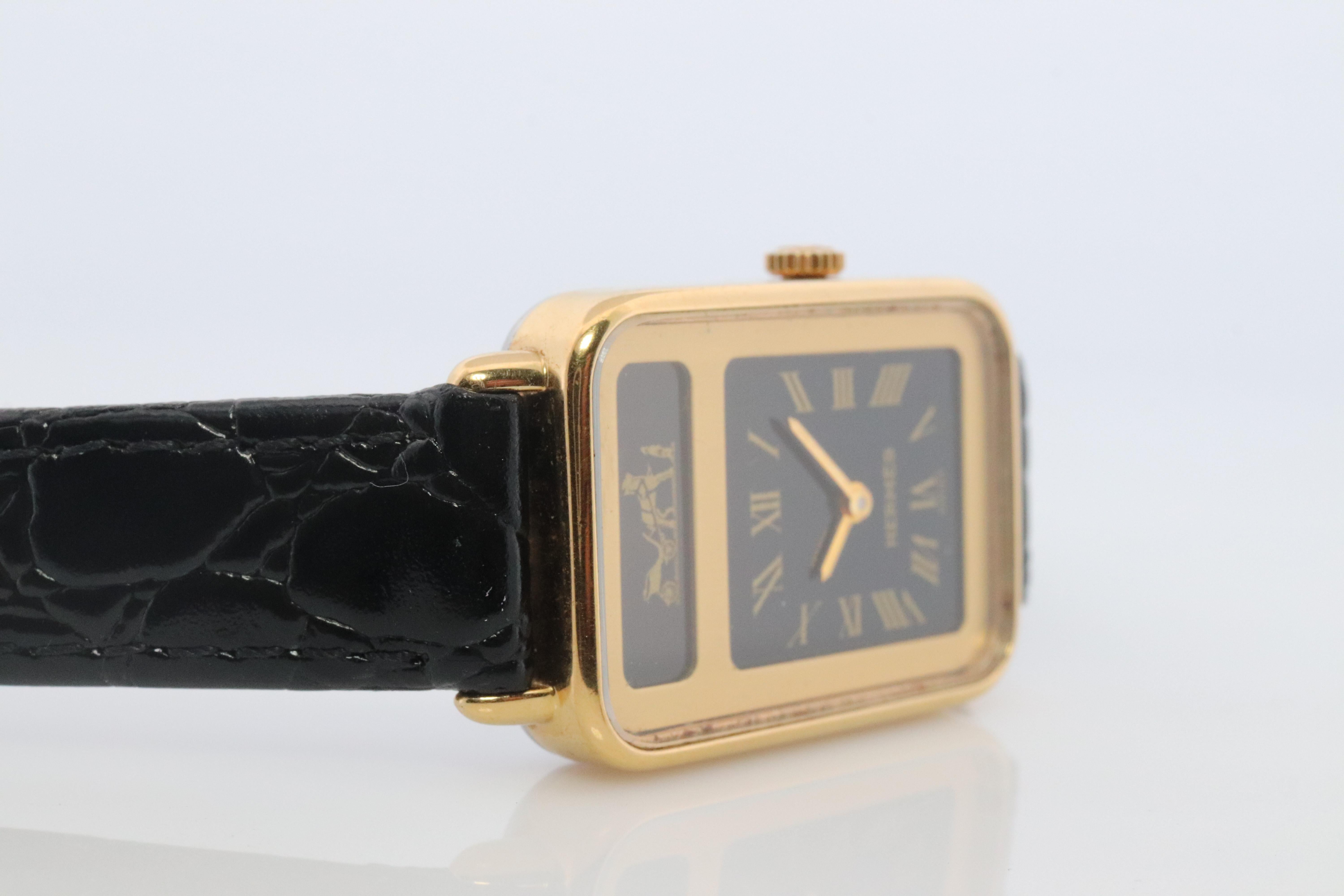Women's or Men's Genuine HERMES Tank. Ladies Hermes Ladies Watch. For Sale