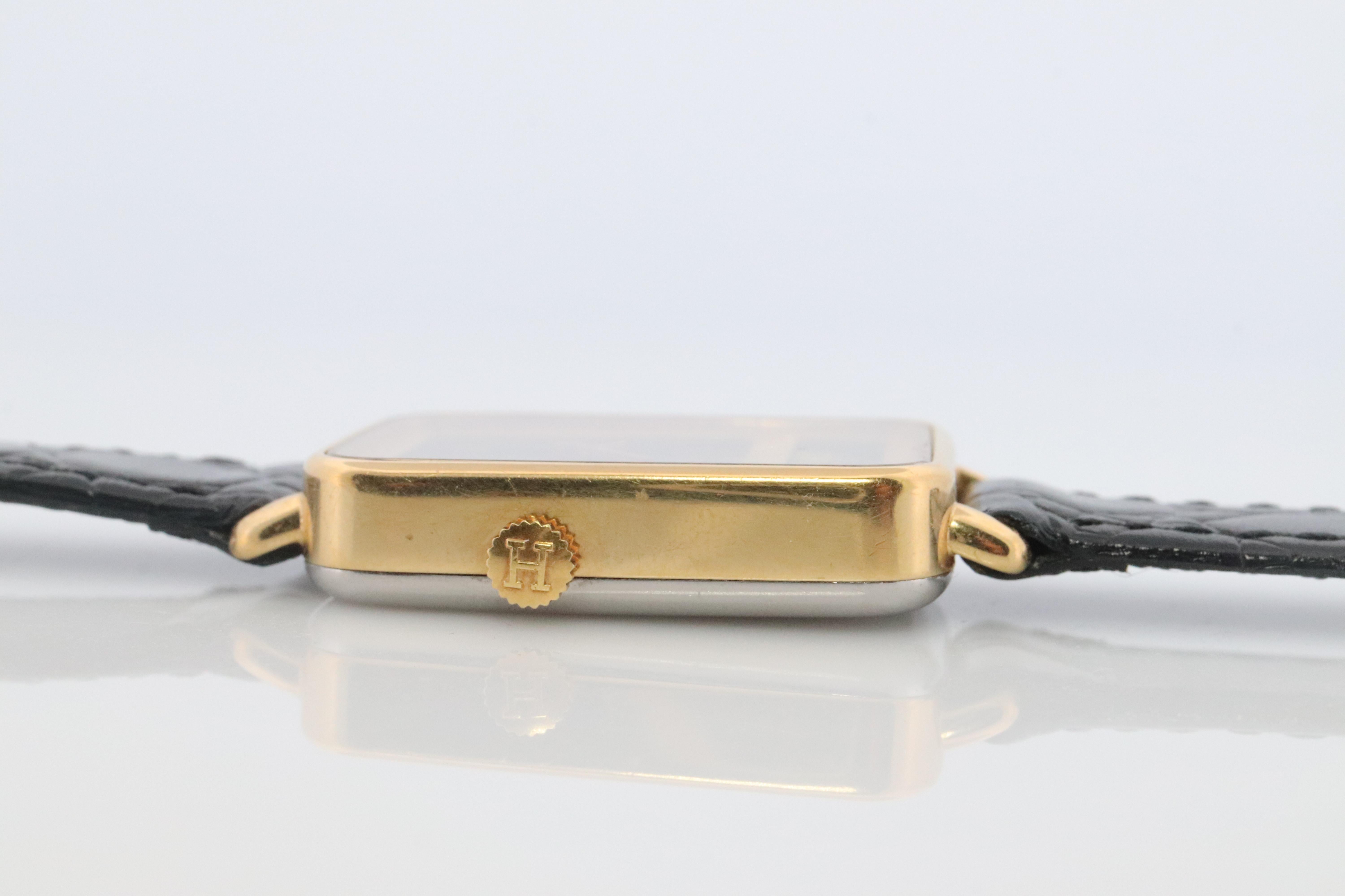 Genuine HERMES Tank. Ladies Hermes Ladies Watch. For Sale 3
