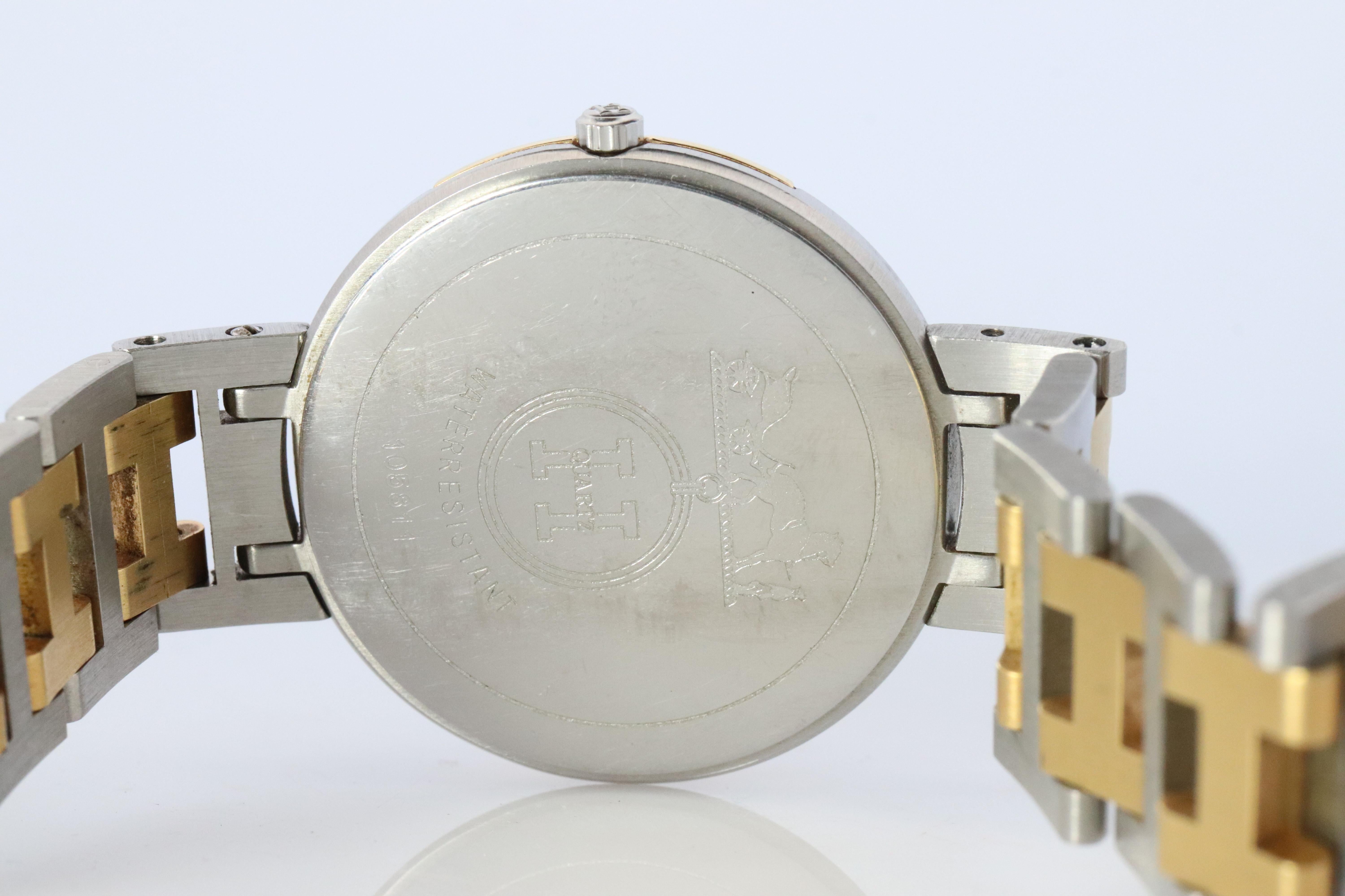 Genuine HERMES Windsor GM 31mm Round Quartz Watch White Dial For Sale 1