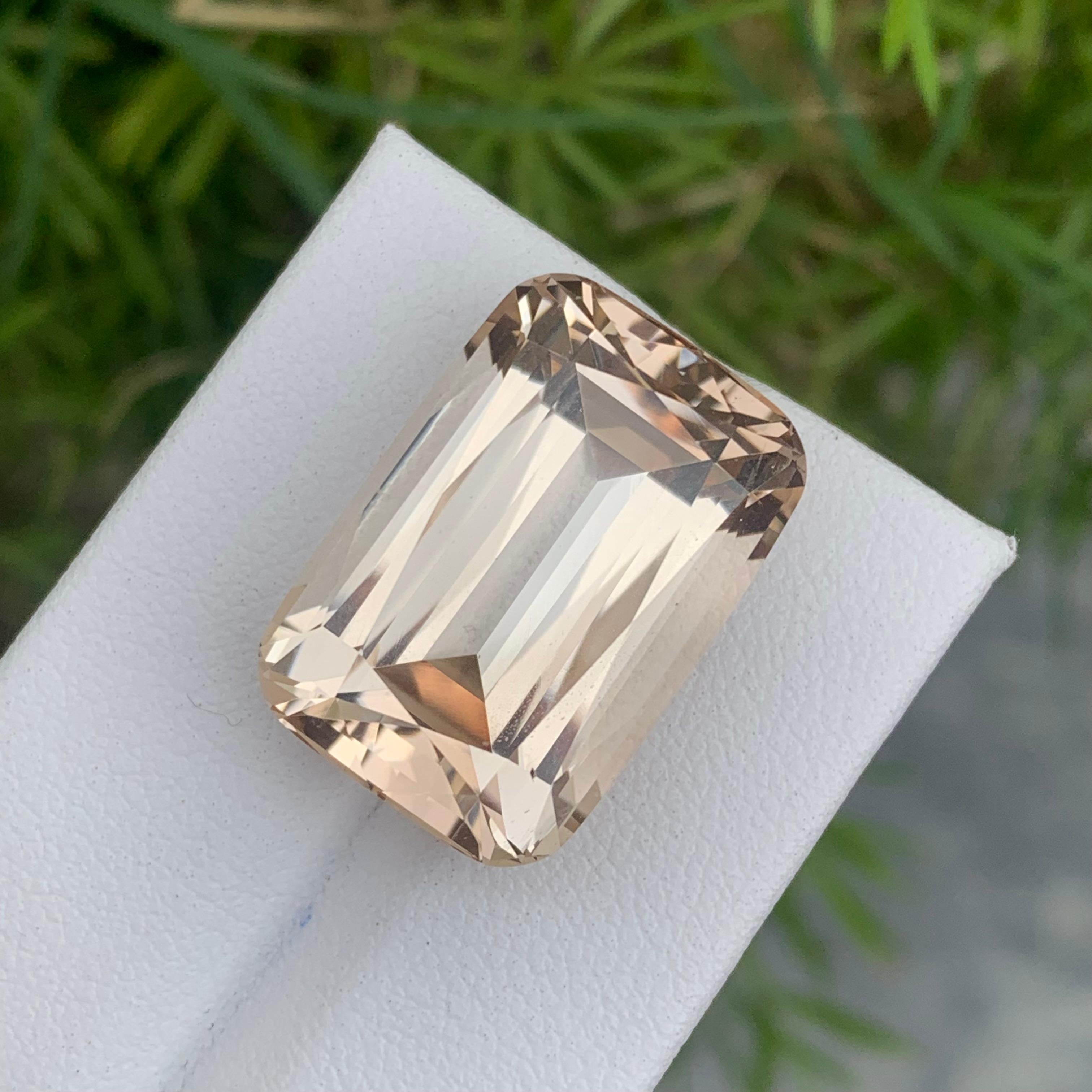 Arts and Crafts Genuine Huge 35.95 Carat Natural Loose Golden Topaz with Imperial Shade For Sale