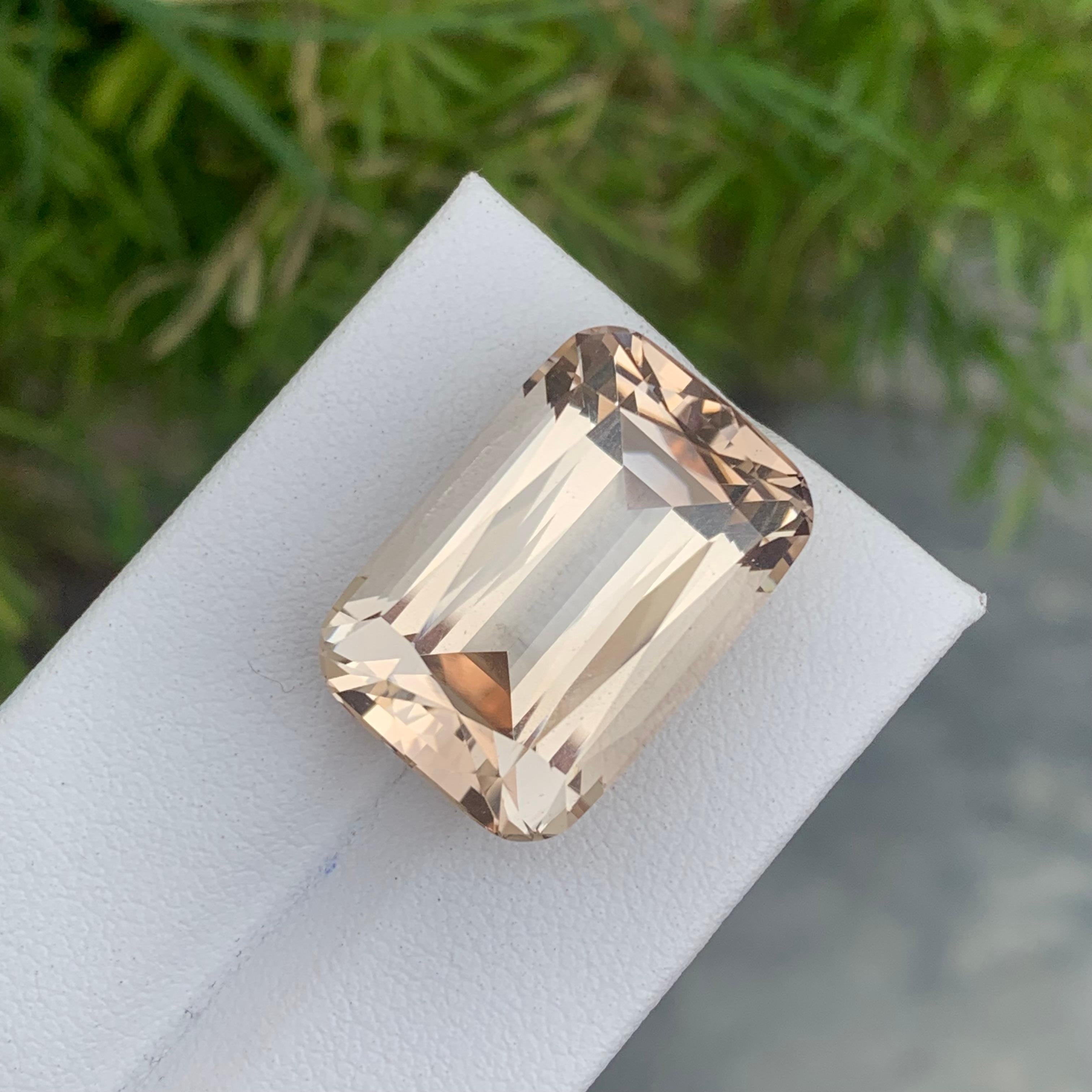 Women's or Men's Genuine Huge 35.95 Carat Natural Loose Golden Topaz with Imperial Shade For Sale