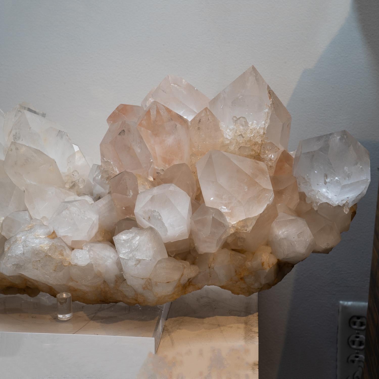 Uruguayan Genuine Huge Clear Quartz Crystal Cluster Point from Brazil For Sale