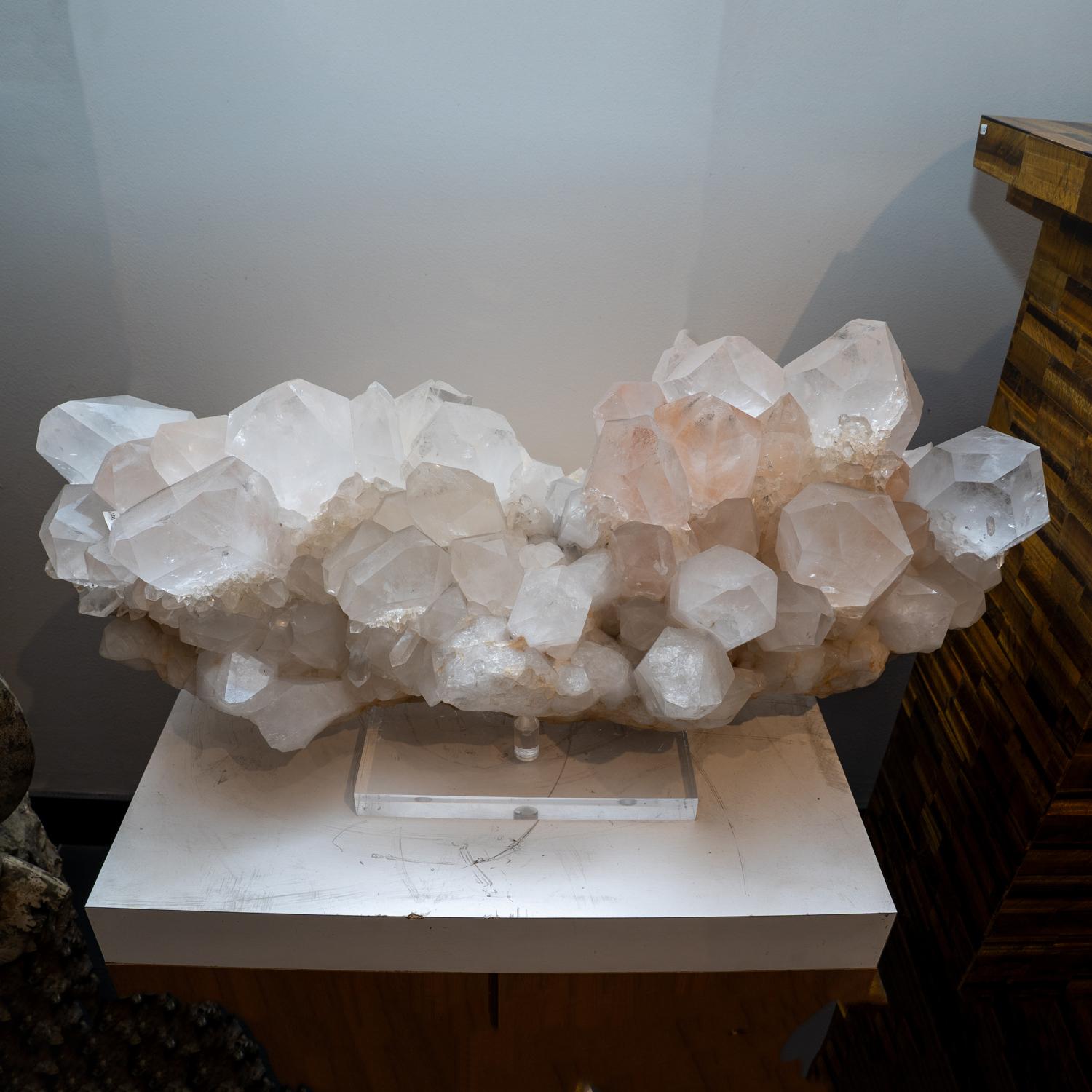 Genuine Huge Clear Quartz Crystal Cluster Point from Brazil For Sale 1