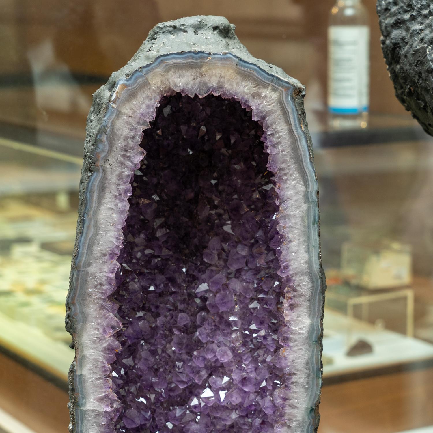 Geode autentico a grappolo di ametista grande 52