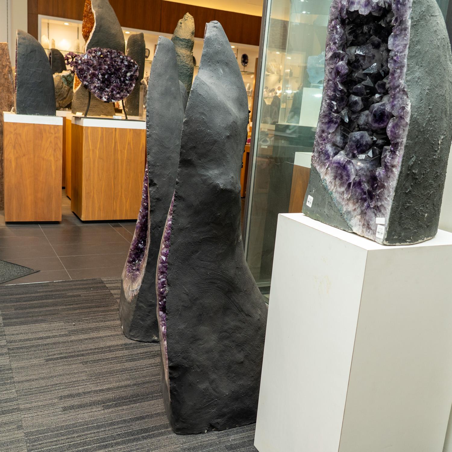 Genuine Large (55'') Amethyst Cluster Geode from Brazil For Sale 1