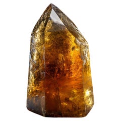 Grand point de cristal de quartz fumé authentique du Brésil (12,5 livres)