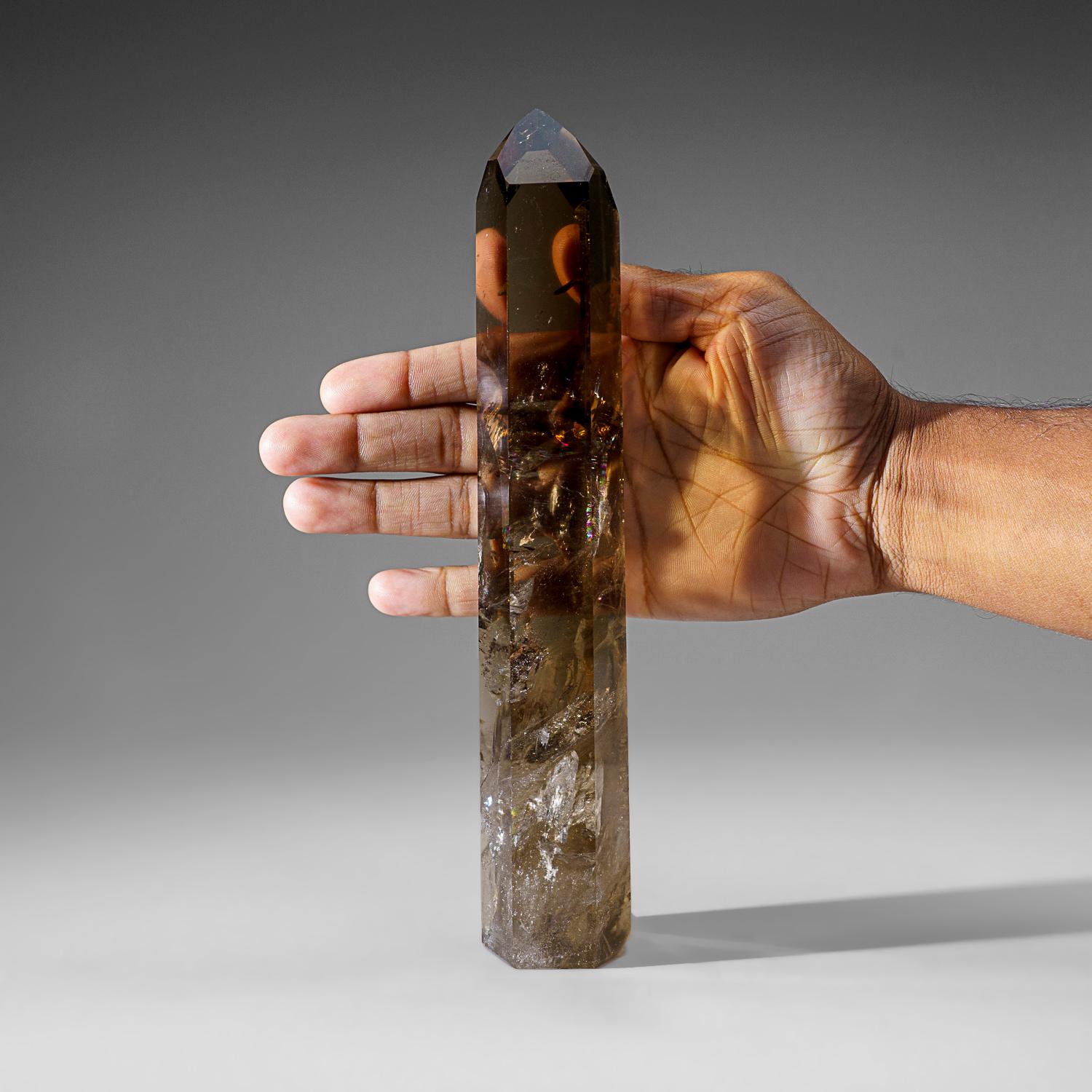 Other Genuine Large Smoky Quartz Crystal Point From Brazil (1.65 lbs) For Sale