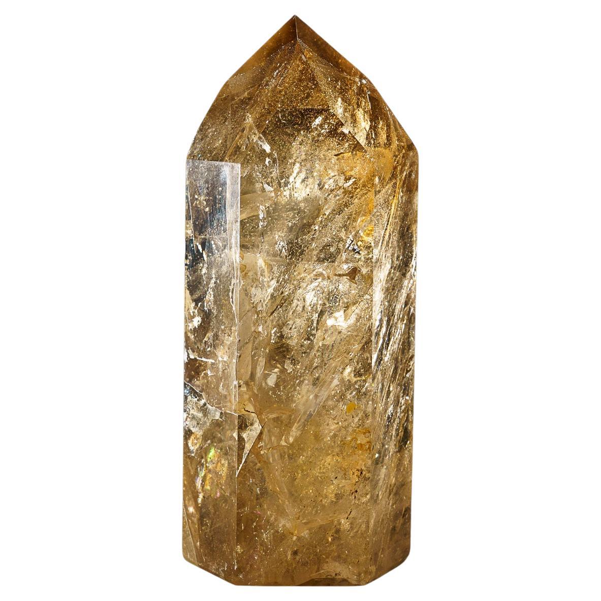 Grand point de cristal de quartz fumé authentique du Brésil (8 livres)