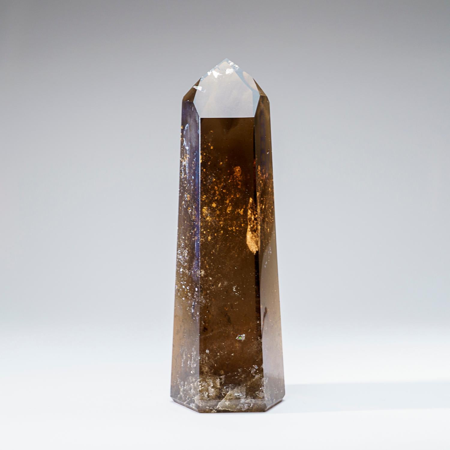Genuine Large Smoky Quartz Crystal Point From Brazil (9.5 lbs) In New Condition For Sale In New York, NY