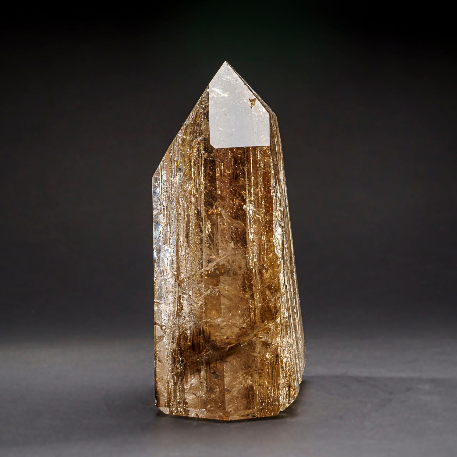 Genuine Large Smoky Quartz Point From Brazil (7.5 lbs) In New Condition For Sale In New York, NY