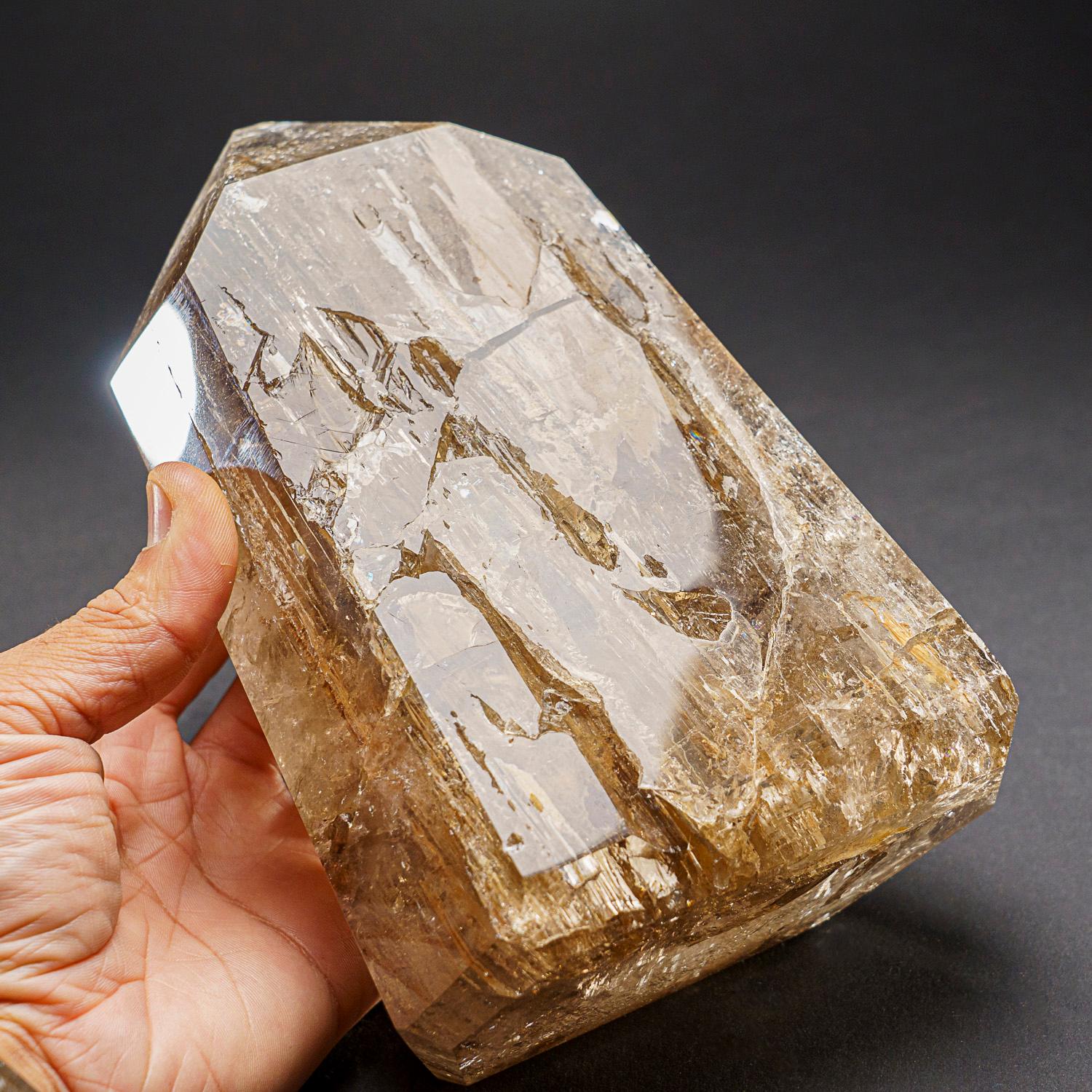 Genuine Large Smoky Quartz Point From Brazil (7.5 lbs) For Sale 1