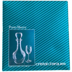 Genuine Lead Cristal D'Arques Porto Sherry French Glasses Set