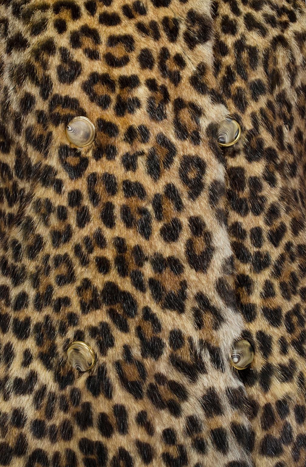 real leopard fur coat for sale