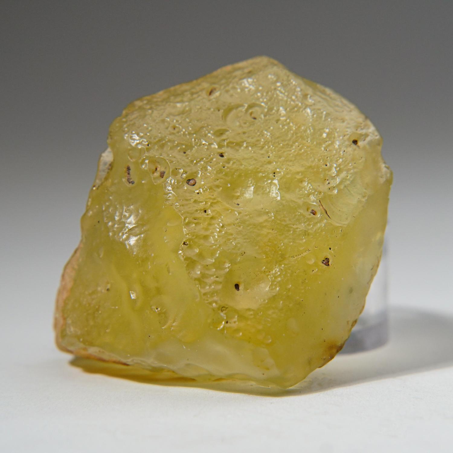 Libyan Desert Glass is a substance found in areas in the eastern Sahara, in the deserts of eastern Libya and western Egypt. Fragments of desert glass can be found over areas of tens of square kilometers.  It has been dated as having formed about 26