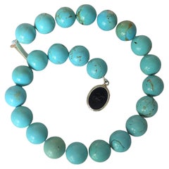 Echte mexikanische Sonora-Türkis-Halskette