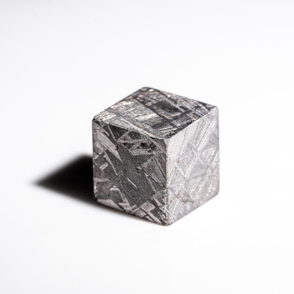 Contemporary Genuine Muonionalusta Meteorite Cube (36.6 grams) For Sale