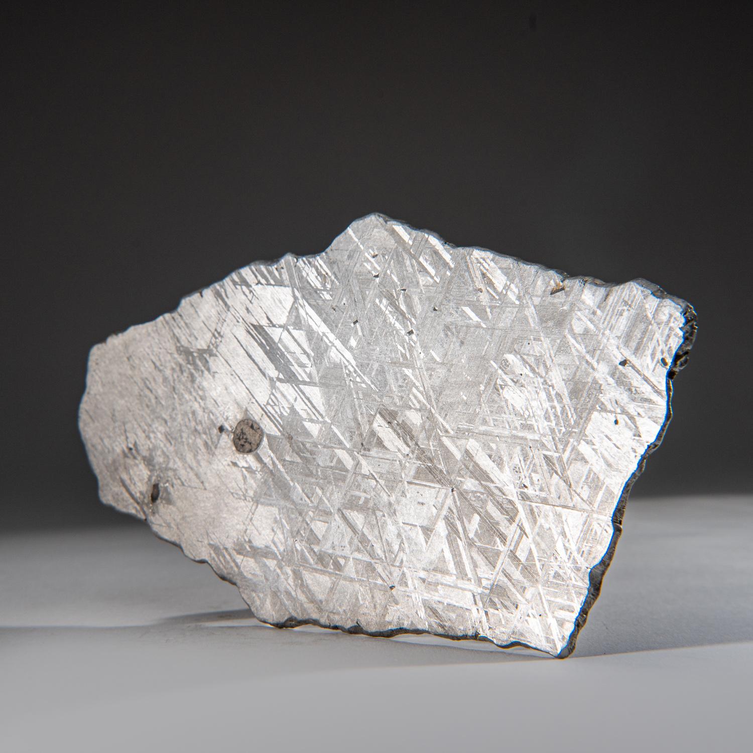 Contemporary Genuine Muonionalusta Meteorite Slice (385 grams) For Sale