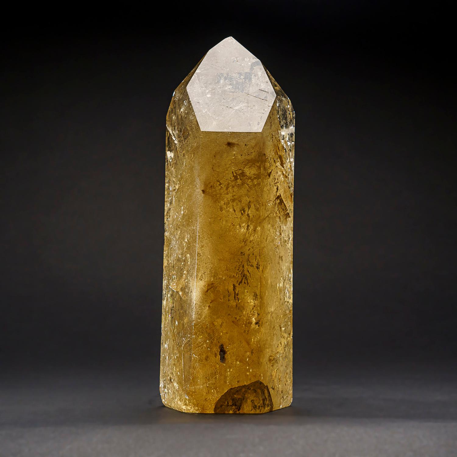 Genuine Museum Quality Citrine Crystal Point from Brazil (10 lbs) In New Condition For Sale In New York, NY