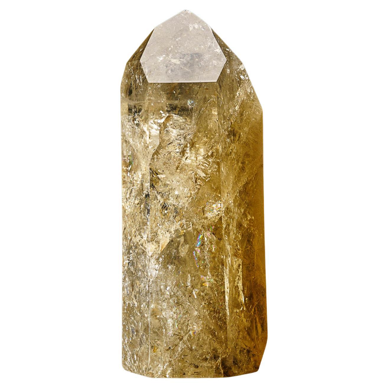 Genuine Museum Quality Citrine Crystal Point from Brazil (10 lbs) For Sale