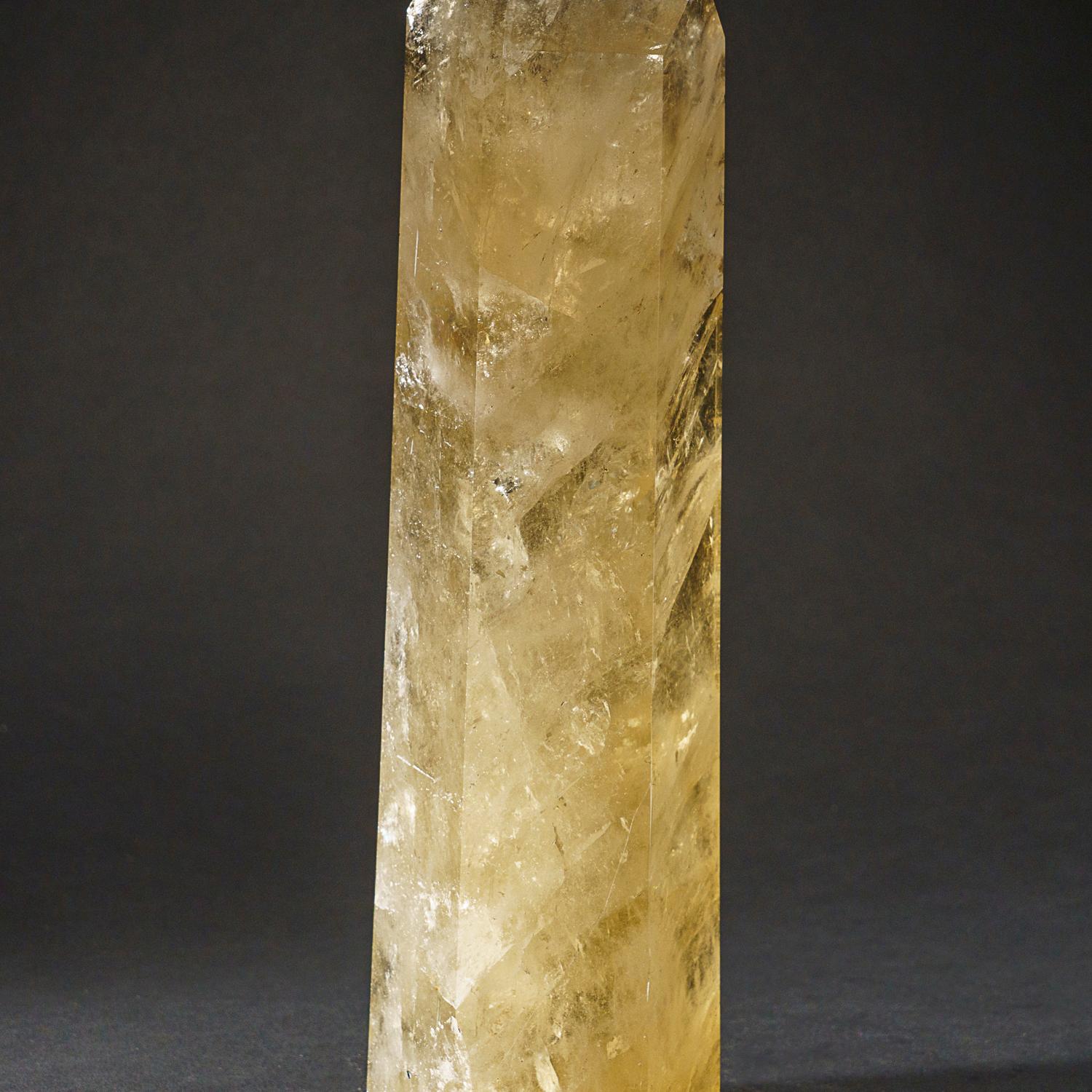 Genuine Museum Quality Citrine Crystal Point from Brazil (5.5 lbs) In New Condition For Sale In New York, NY