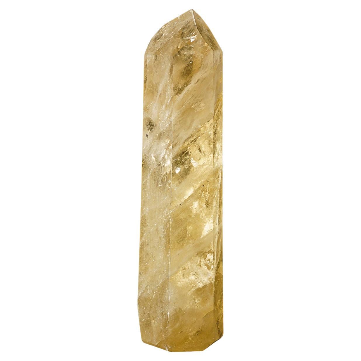 Genuine Museum Quality Citrine Crystal Point from Brazil (5.5 lbs) For Sale