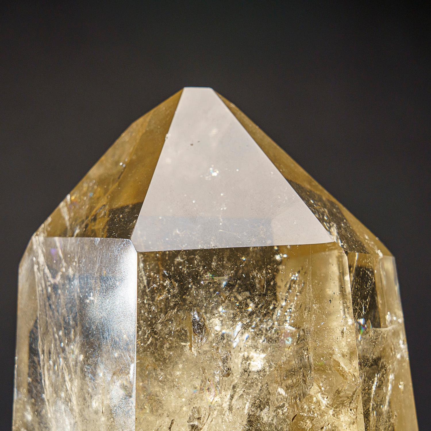 Genuine Museum Quality Citrine Crystal Point from Brazil (8 lbs) For Sale 1