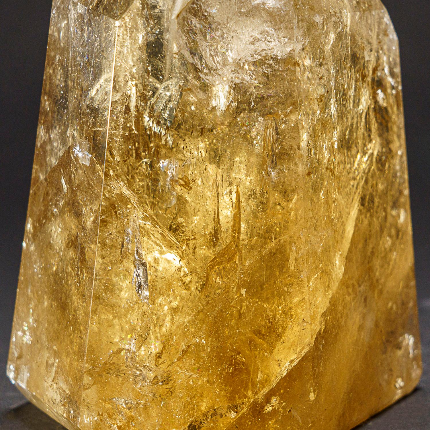 Other Genuine Museum Quality Citrine Crystal Point from Brazil (8 lbs) For Sale
