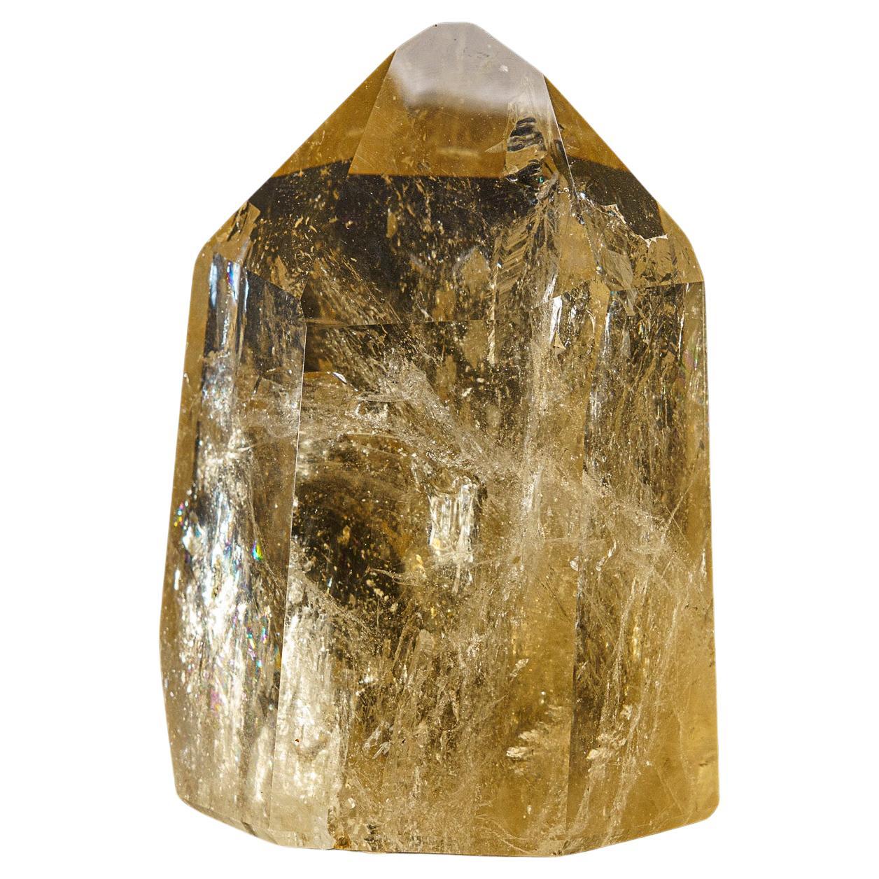 Genuine Museum Quality Citrine Crystal Point from Brazil (8 lbs) For Sale