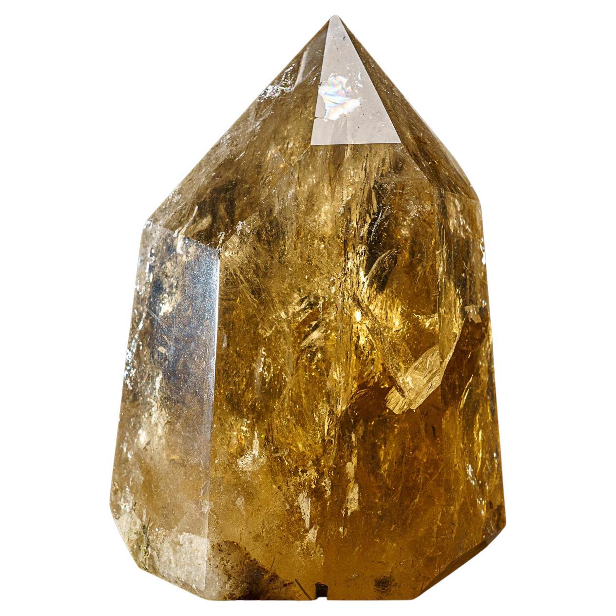 Genuine Museum Quality Citrine Crystal Point from Brazil (8 lbs) For Sale